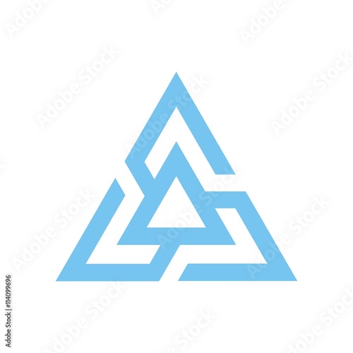 blue triangle