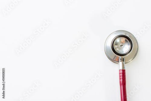 Stethoscope on white background