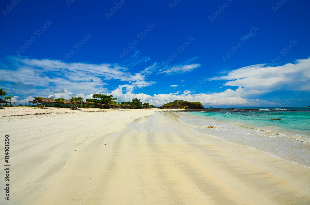 deserted beach at Lombok island.Indonesia.