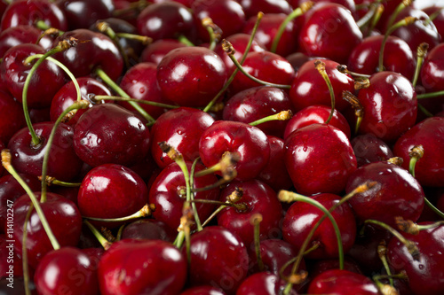 Sweet and fresh cherries