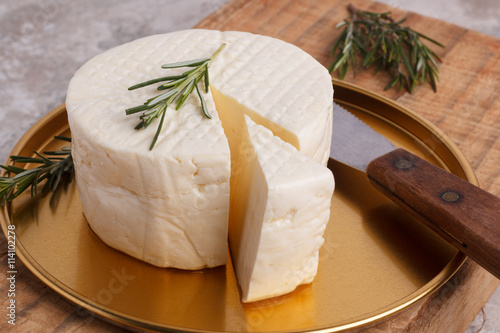 Wheel of brazilian traditional cheese Minas