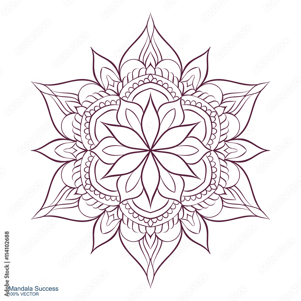 Mandala. Template Circular Ornament Mandala. Template Circular Ornament