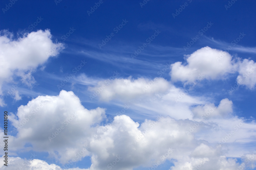 Beautiful white clouds with blue sky background Beautiful white clouds with blue sky background