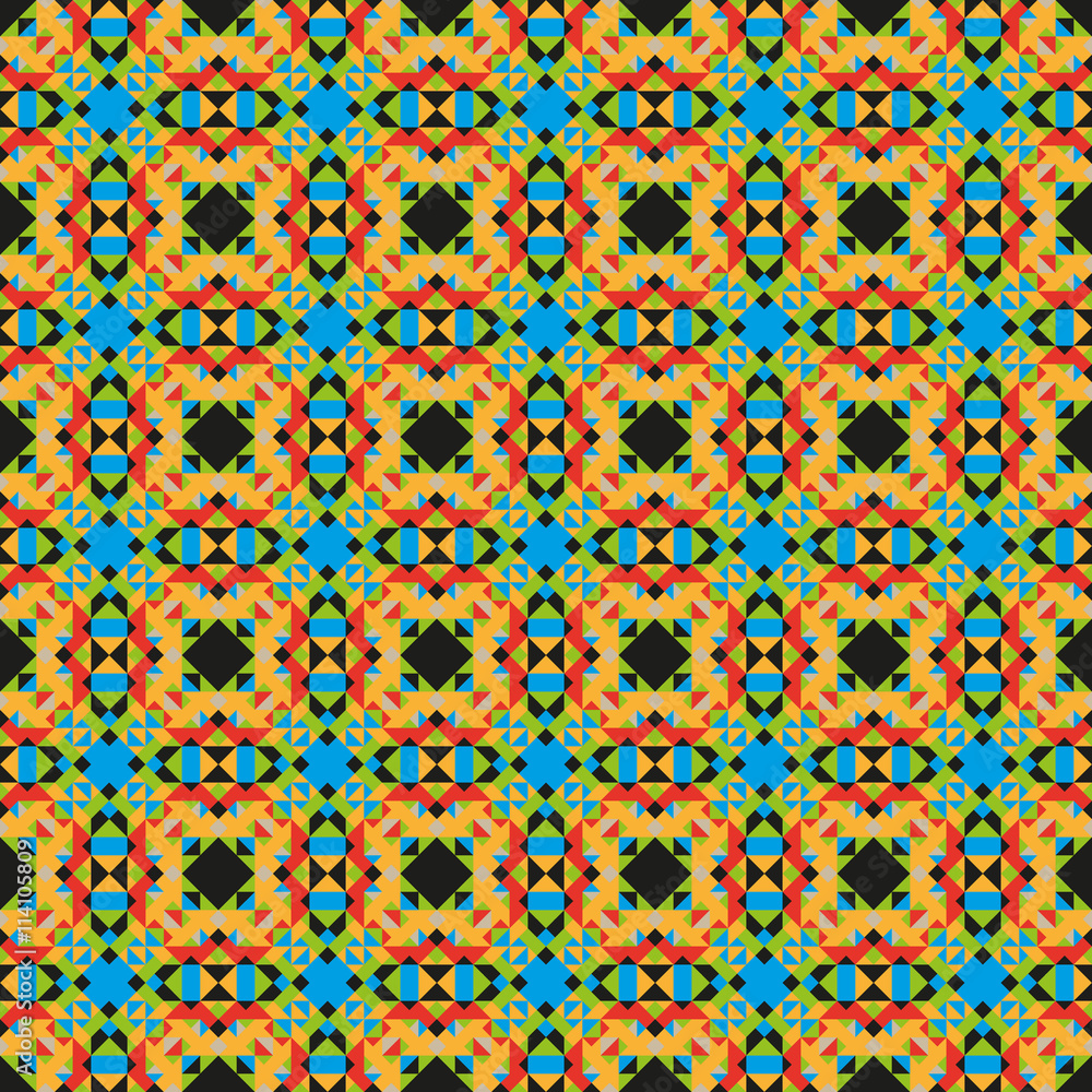 Naklejka premium graphic ornament made geometric shapes, different colouring,shapes and sizes 