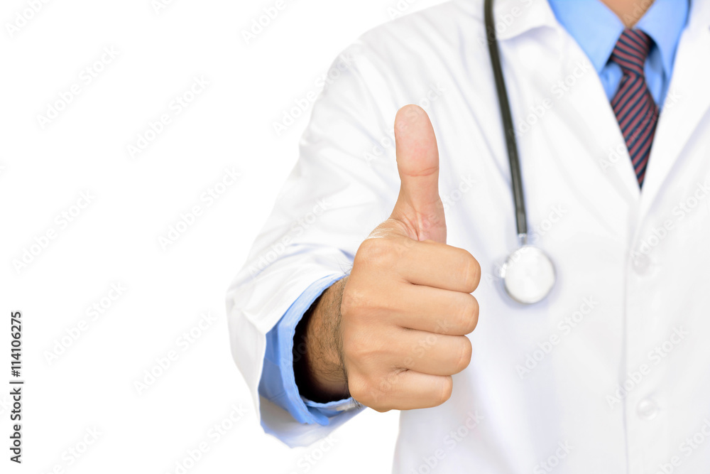 Doctor hand giving thumbs up Doctor hand giving thumbs up