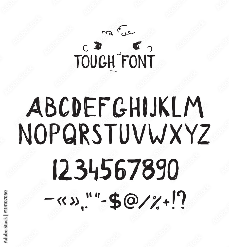 Grunge tough simple font. Universal alphabet Grunge tough simple font. Universal alphabet