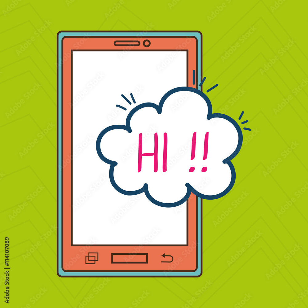 smartphone service design, vector illustration eps10 graphic 