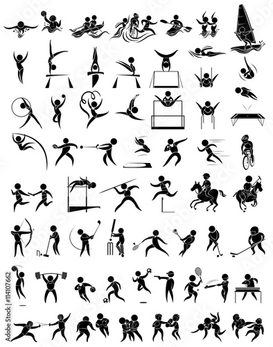 Icon design for many type of sports