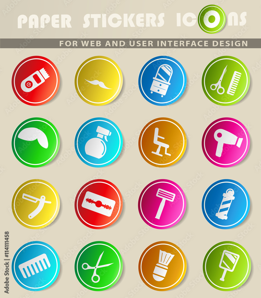 Barbershop simply icons Barbershop simply icons