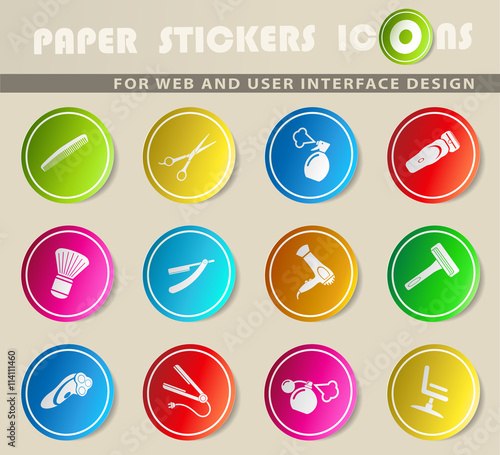Barbershop simply icons