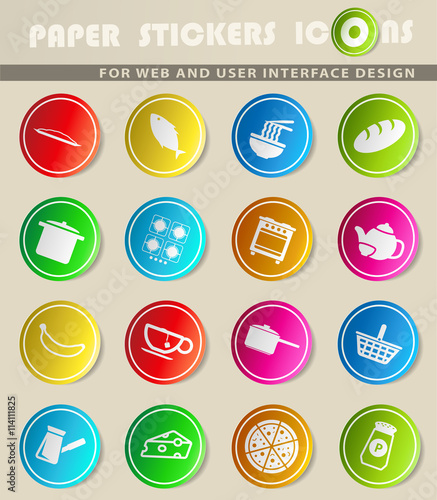 Food and kitchen simply icons