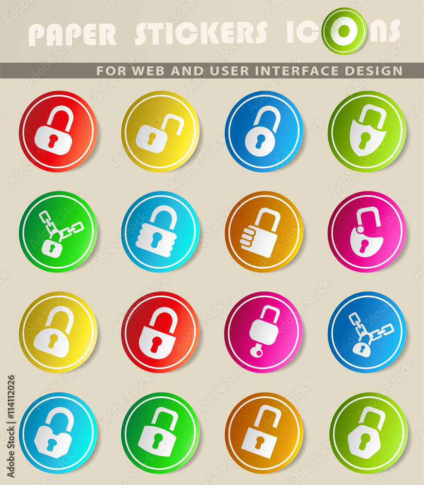 lock icons set lock icons set