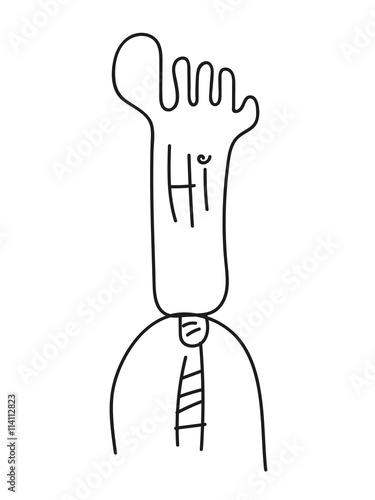 Wallpaper Mural Hi foot hand drawn Torontodigital.ca