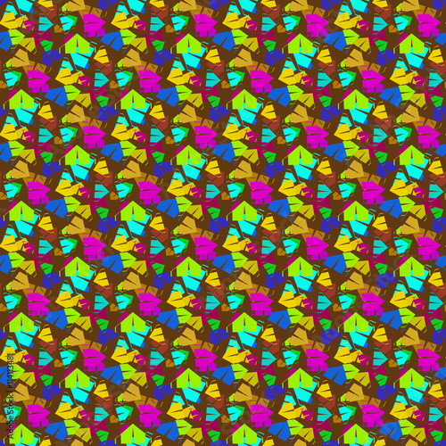 Multicolor tent seamless pattern