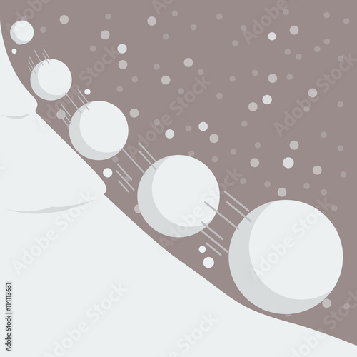 Obraz na plátně Snowball effect
