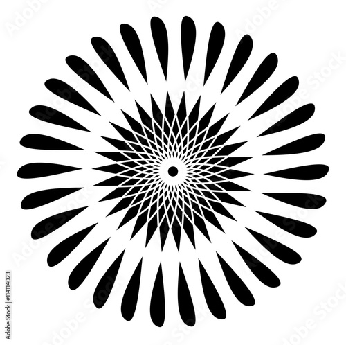 Floral shaped geometric pattern