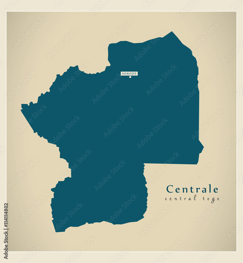 Modern Map - Centrale Togo TG
