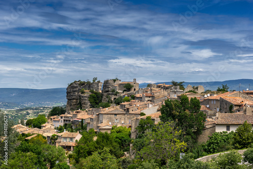 The hill top of village of Saignon in the Luberon Provence