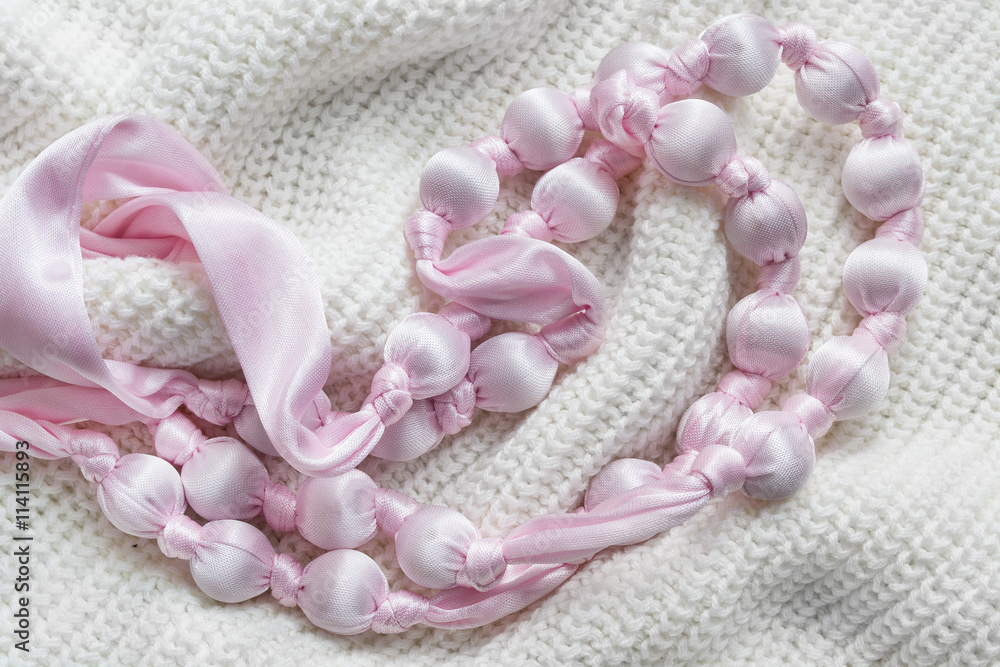 Beads on cloth Beads on cloth