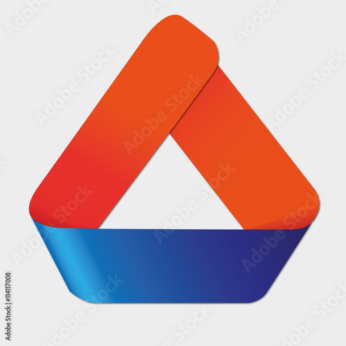 Иконка в виде ленты стрелки вверх, вправо, влево, вниз. Icon in the form of an arrow tape Up, Right, Left, Down
