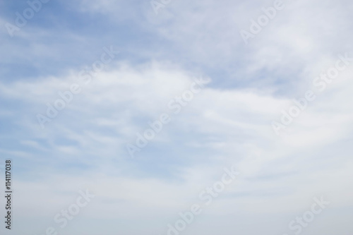 abstract blur photo of blue sky and white cloud