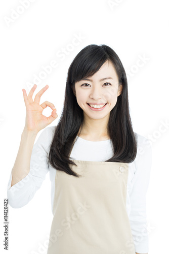 Wallpaper Mural OKのジェスチャーをする女性 Torontodigital.ca