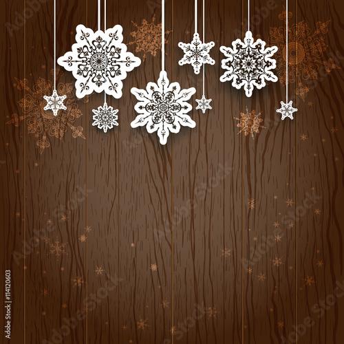 Dangling snowflakes