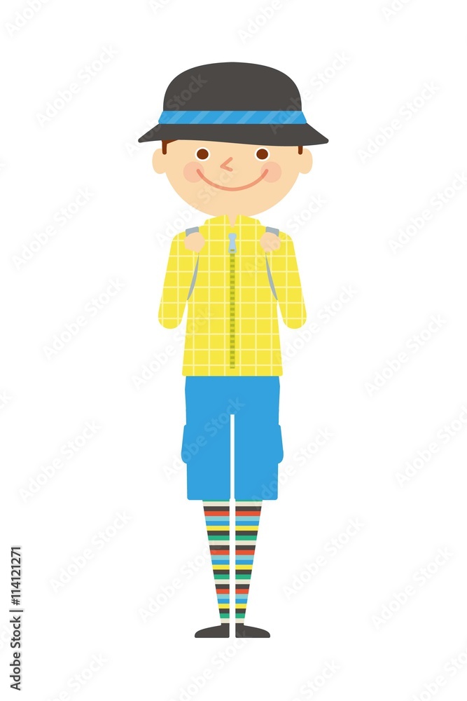 登山 子供 男の子 イラスト 登山 子供 男の子 イラスト