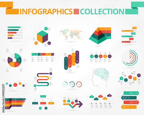 Business and social infographics