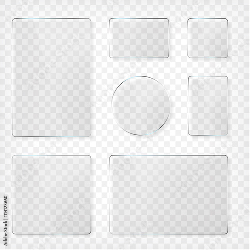 Glass plates set