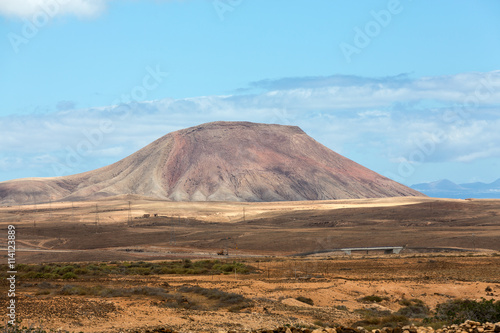 Beautiful volcanic mountains on Fuerteventura. Canary Islands. Fuerteventura. Canary Islands