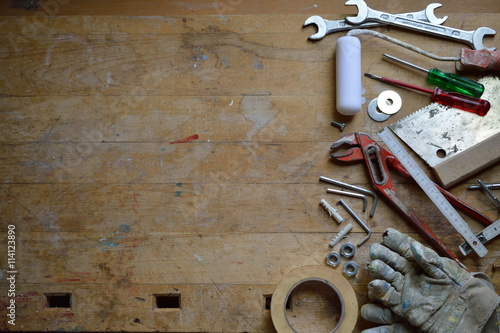 workshop with tools