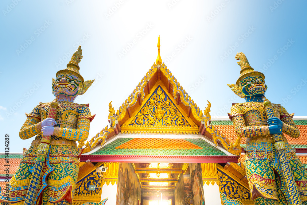 Wat Phra Kaeo in Bangkok, Thailand.