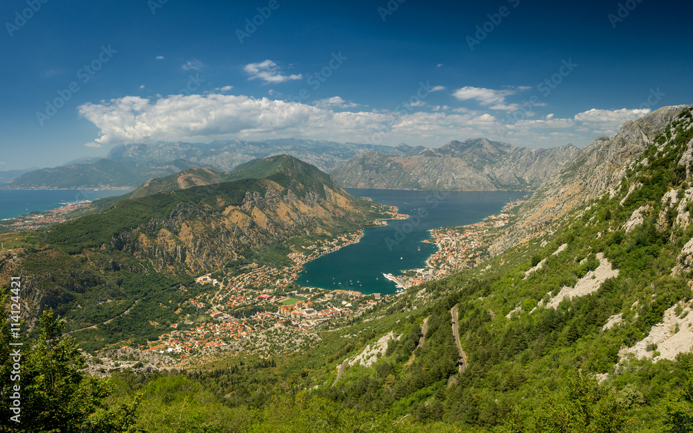 View of Kotor city and Bay - Montenegro