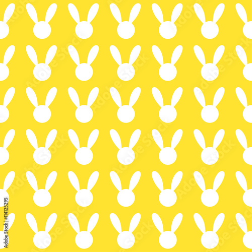 White Rabbit Yellow Backgro...
