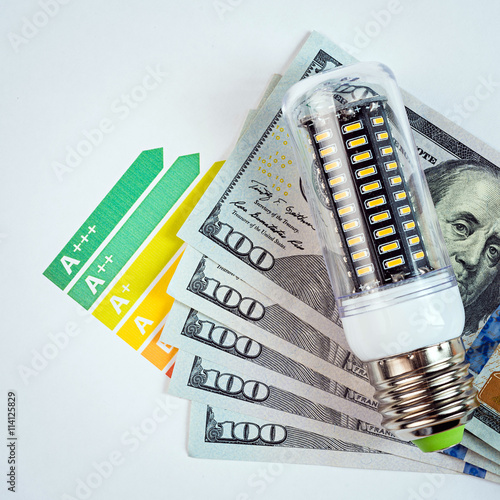 LED lamp and money
