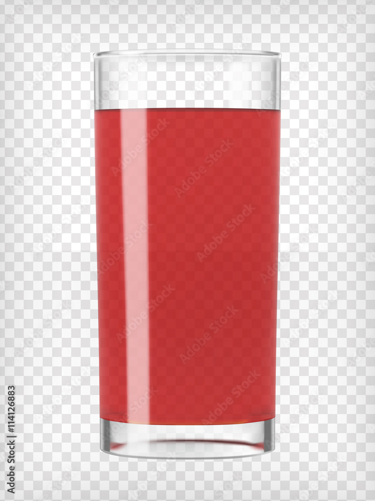 Red Fruit Juice in a Glass Red Fruit Juice in a Glass