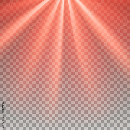 Red flare rays
