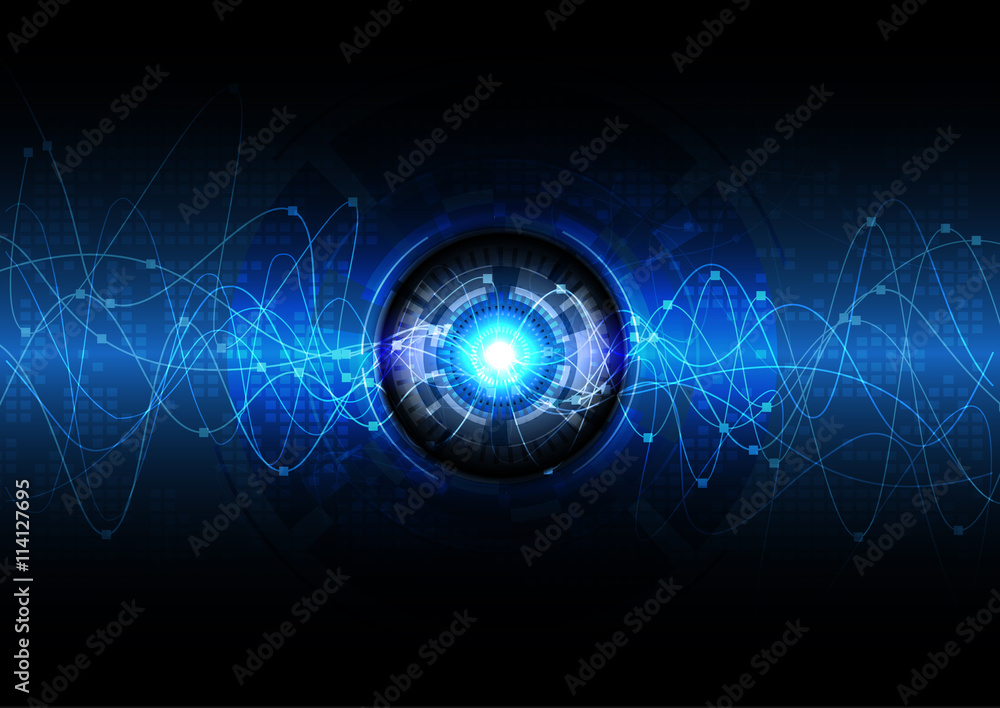 Obraz premium vector abstract background technology illustration communication 