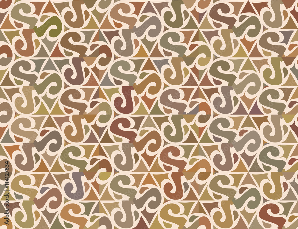 Seamless abstract floral interesting pattern Seamless abstract floral interesting pattern