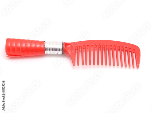 comb for hair on a white background