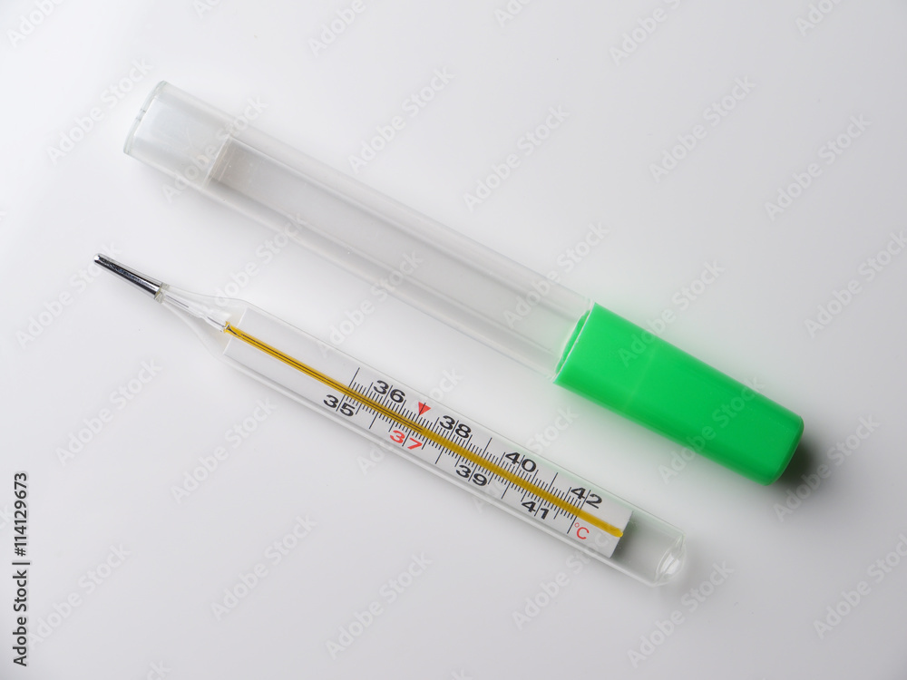 thermometer on a gray background thermometer on a gray background