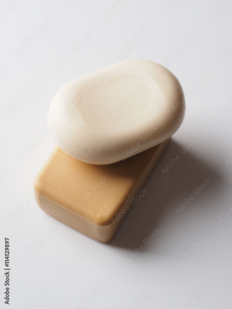 Soap on a gray background Soap on a gray background