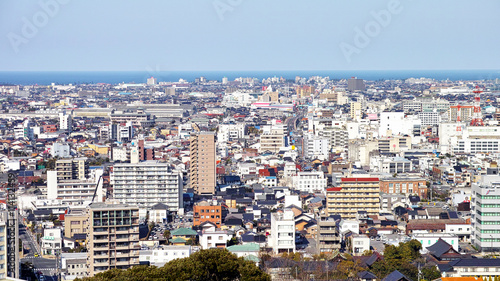 米子市街地　鳥瞰