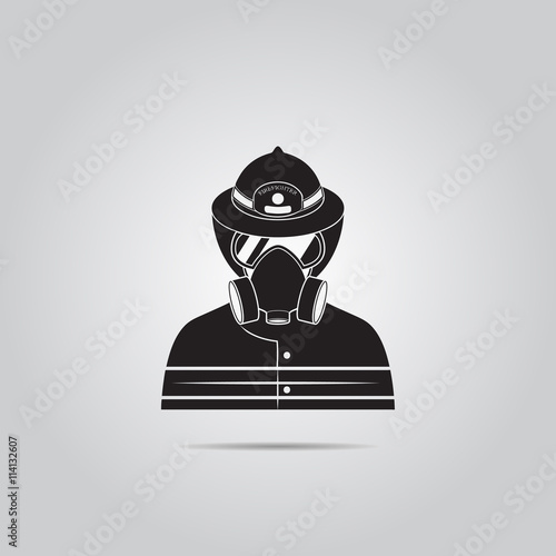 Fireman vector icon