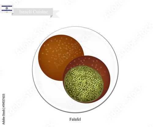Falafel or Israeli Deep Fried Ball of Chickpeas and Spices