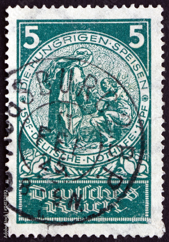 Postage stamp Germany 1924 Feeding the Hungry