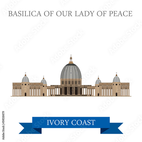 Basilica of Our Lady of Peace in Yamoussoukro Ivory Coast