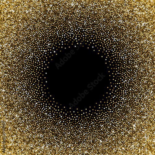 Glitter golden gradient with scattered sparkles