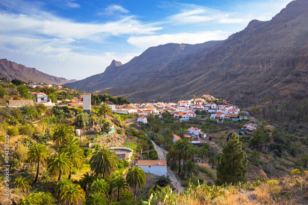 Mountains and valleys of Gran Canaria island, Spain